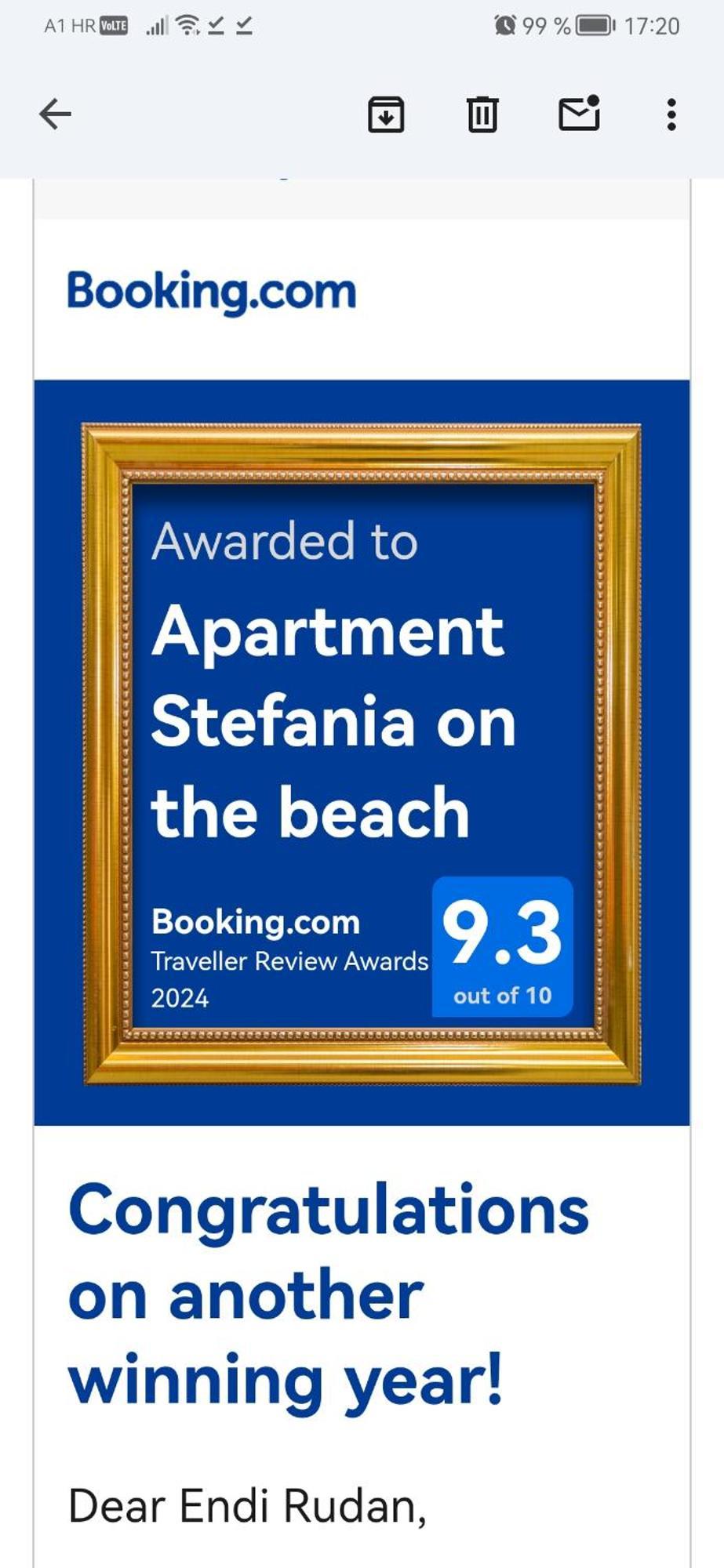 Apartment Stefania On The Beach Koromacno Exterior photo